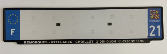 PLAQUE IMMATRICULATION