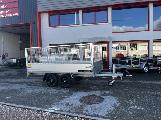 REHAUSSE GRILLAGEE POUR REMORQUE SIMPLE ET DOUBLE ESSIEUX PLT PRO FREINEE ET NON FREINEE 251x150