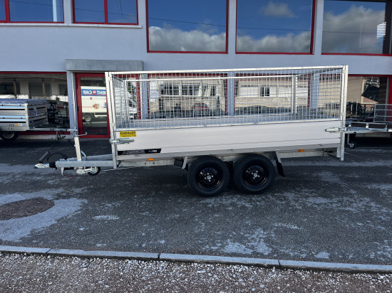 REHAUSSE GRILLAGEE POUR REMORQUE SIMPLE ET DOUBLE ESSIEUX PLT PRO FREINEE ET NON FREINEE 305x150